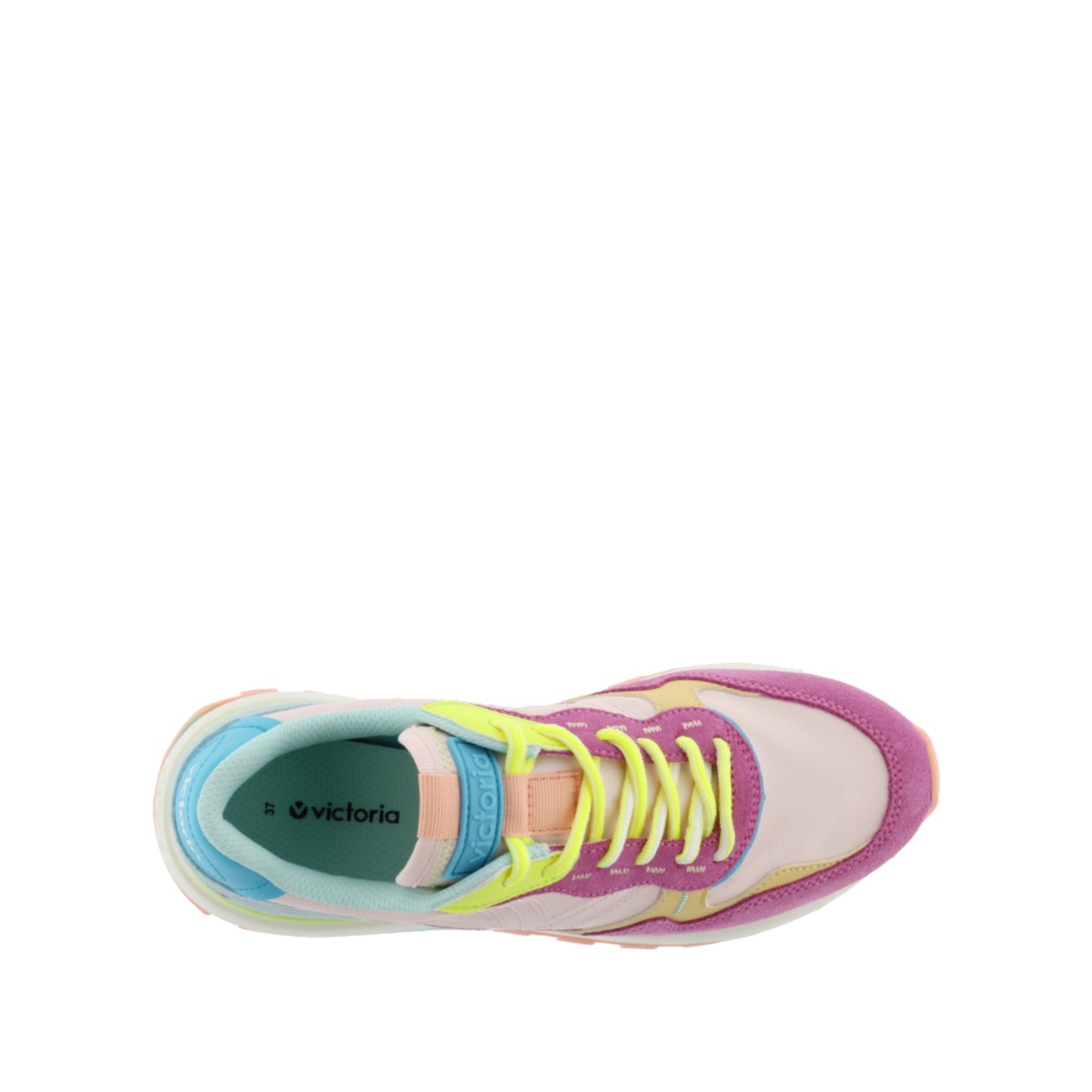 Victoria Luna Nylon et daim multicolore rose