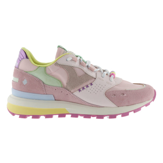 Victoria Luna Nylon et daim rose