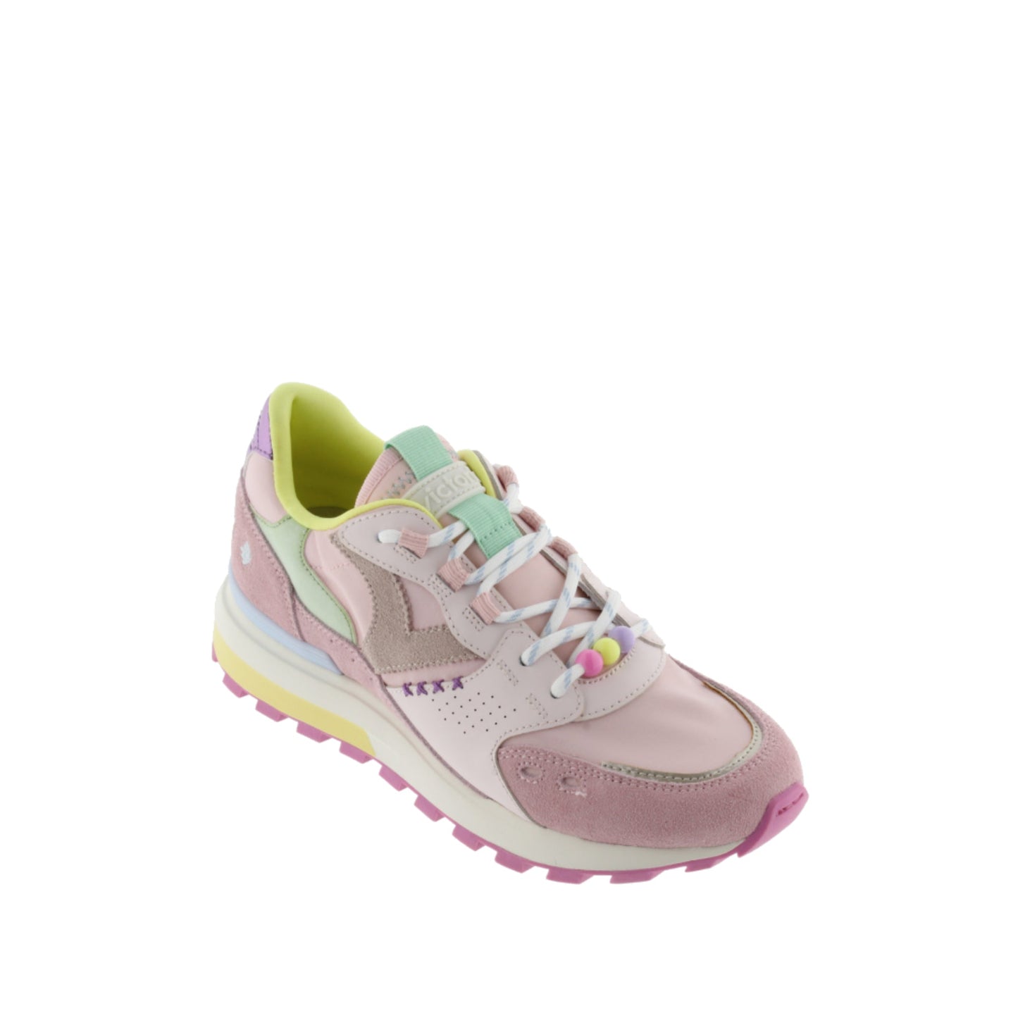 Victoria Luna Nylon et daim rose