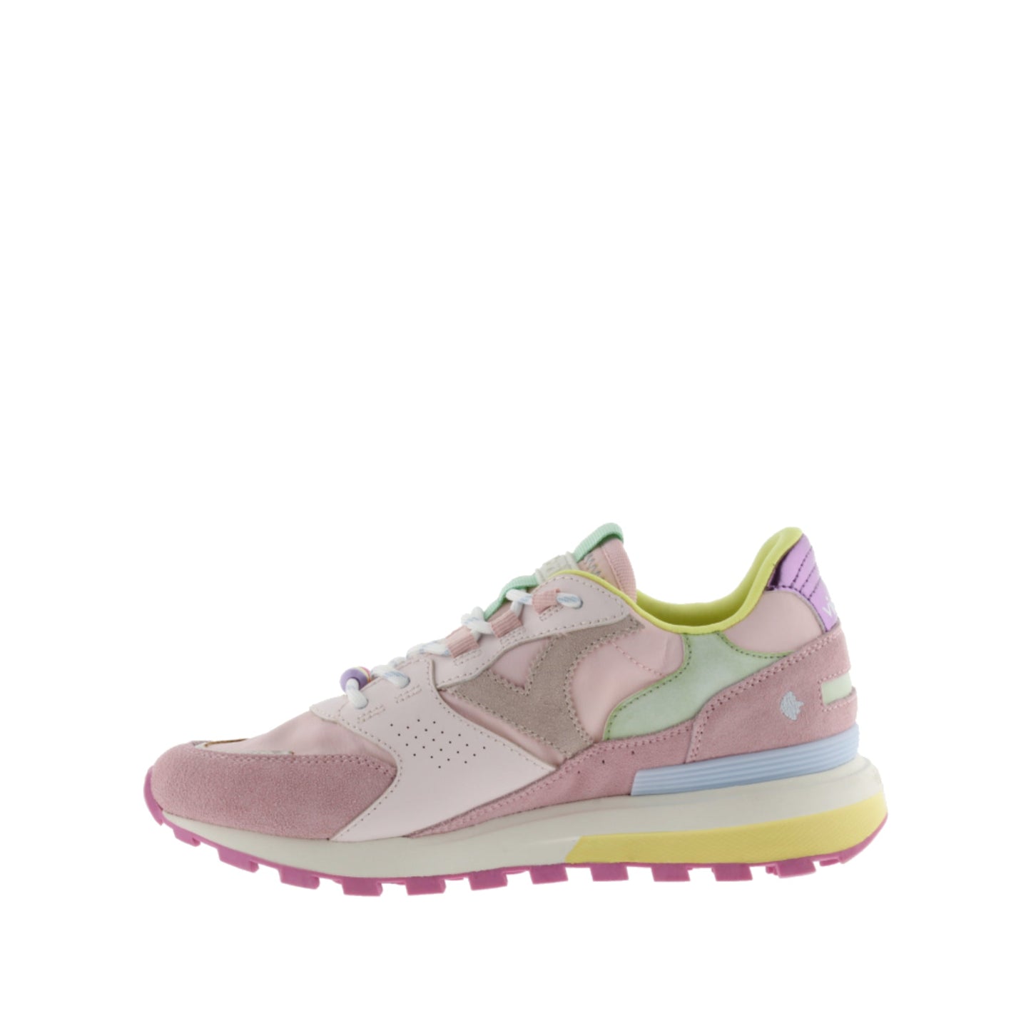 Victoria Luna Nylon et daim rose