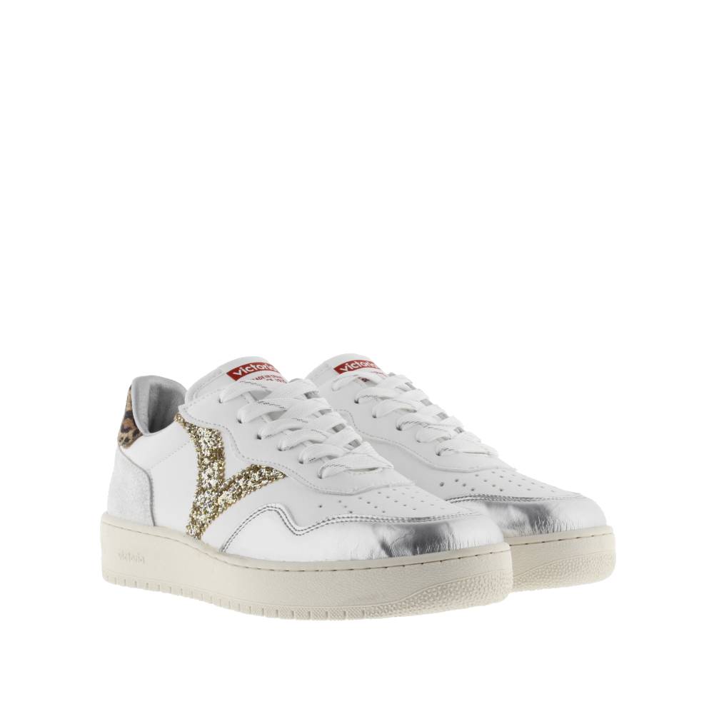 Victoria MADRID METALIZADO & ANIMAL PRINT PLATA
