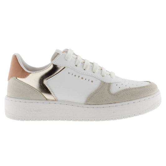 Victoria MADRID DAIM ET LOGO MÉTAL BEIGE