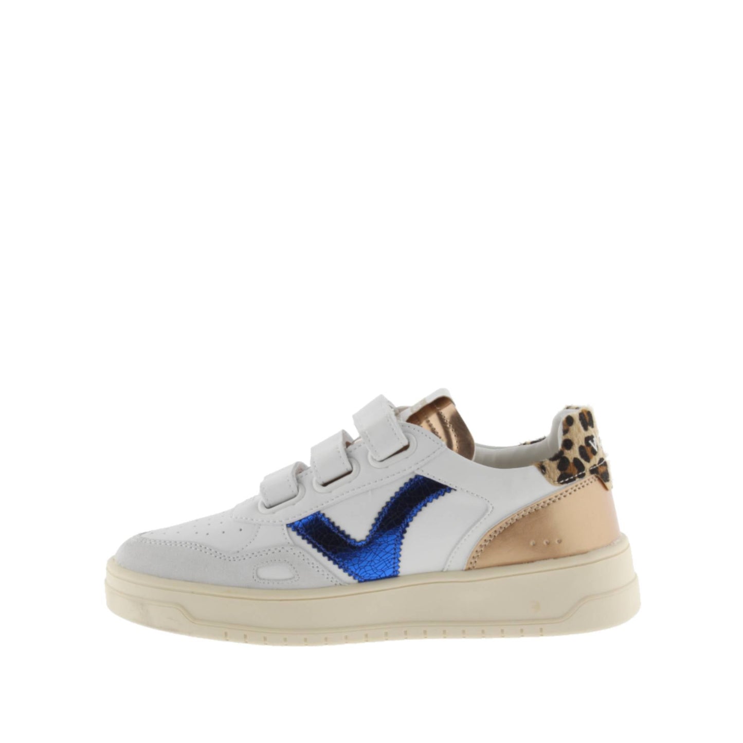 Victoria SEOUL BANDES EFFET CUIR &amp; IMPRIMÉ ANIMAL BLEU