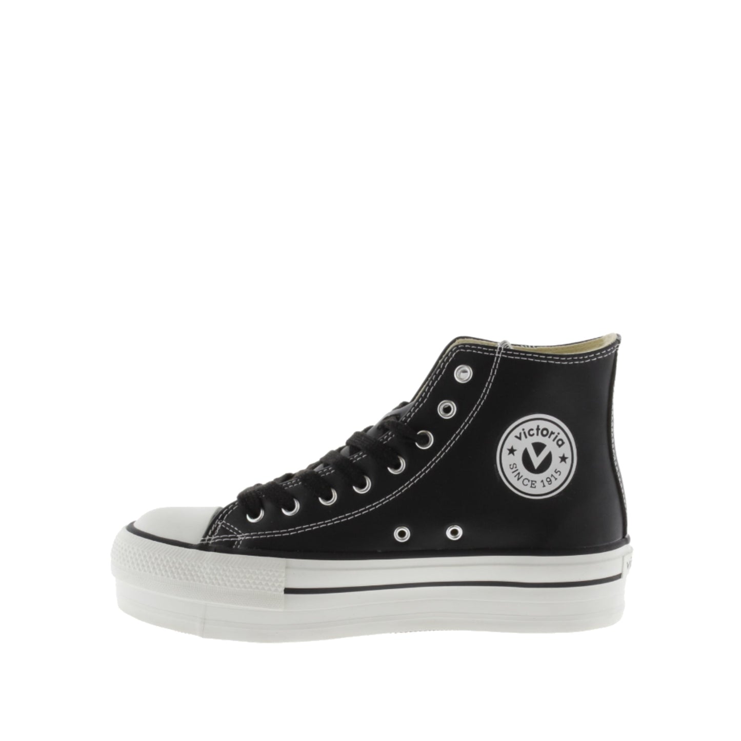 BOTTINES EFFET CUIR DOUBLE Victoria TRIBU NOIRES