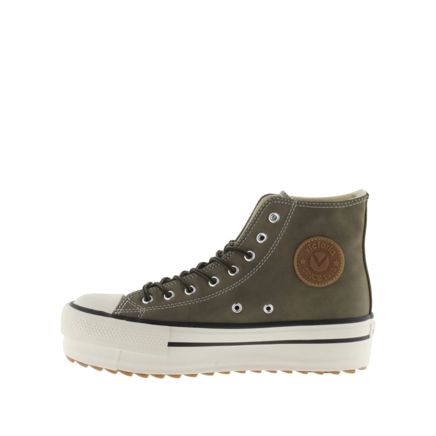 Victoria TRIBU CUIR KAKI DOUBLE EFFET