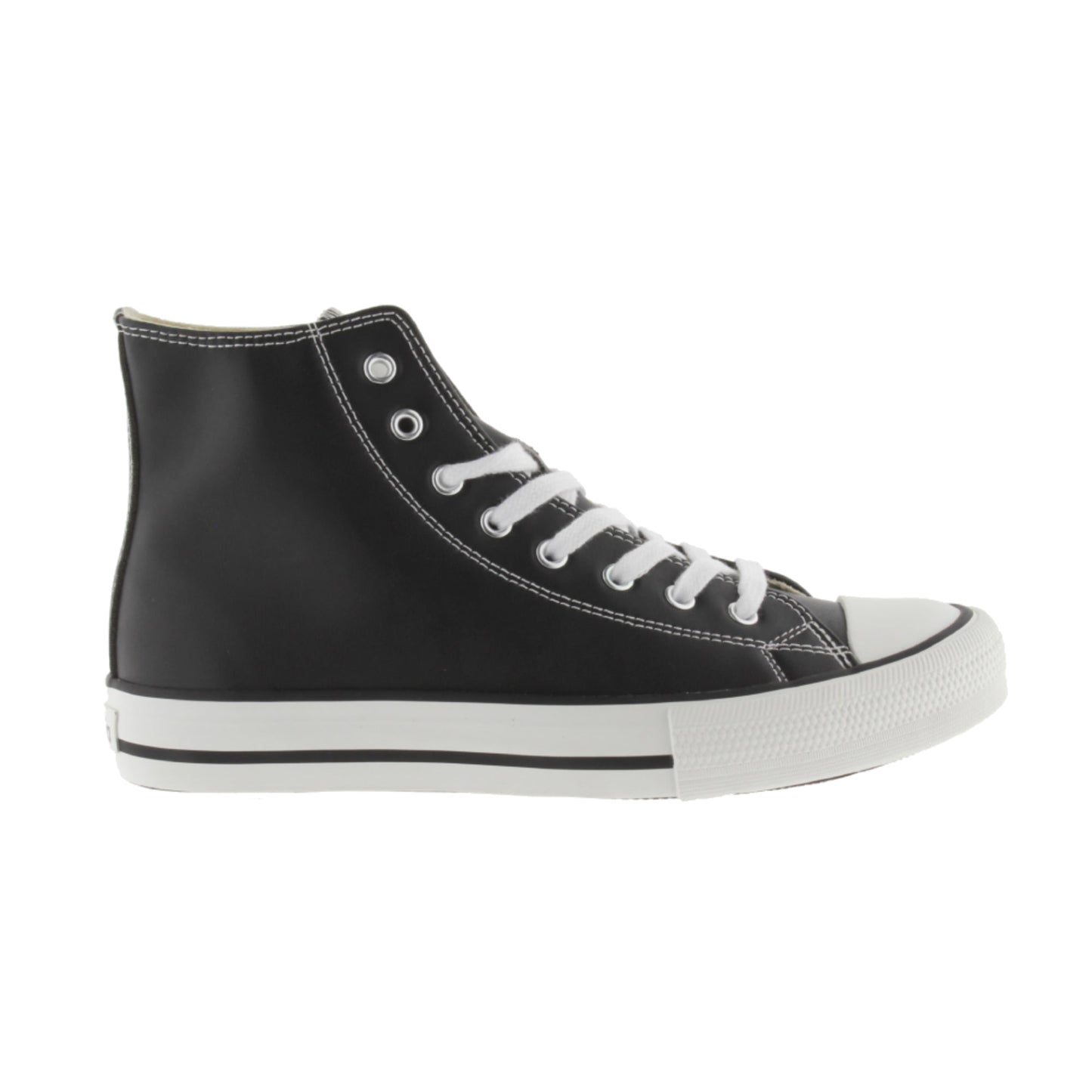 BOTTINES EFFET CUIR NOIR Victoria TRIBU