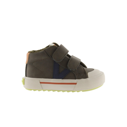 Victoria TRIBU KHAKI LEATHER EFFECT STRIPS