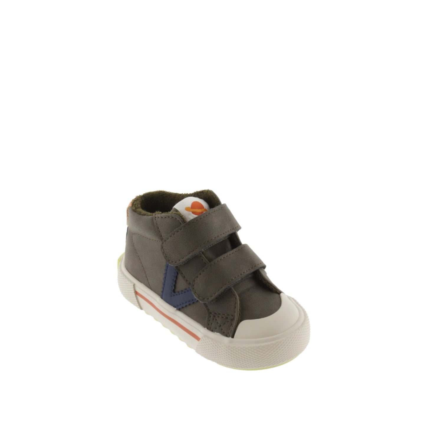 Victoria TRIBU KHAKI LEATHER EFFECT STRIPS