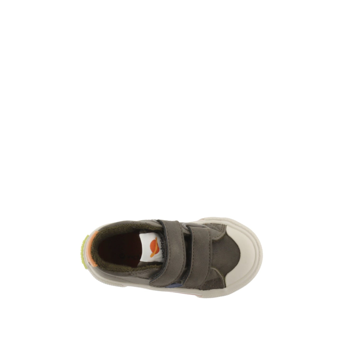 Victoria TRIBU KHAKI LEATHER EFFECT STRIPS