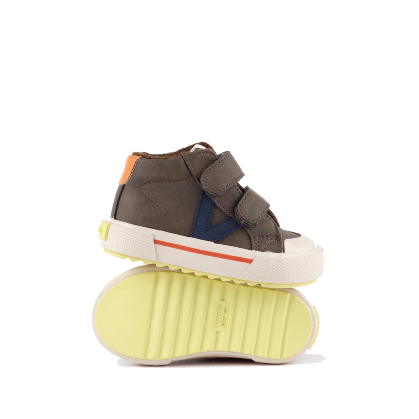 Victoria TRIBU KHAKI LEATHER EFFECT STRIPS