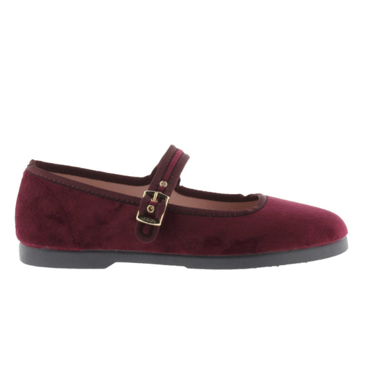 Victoria GONG-FU DANCER BURGUNDY VELVET
