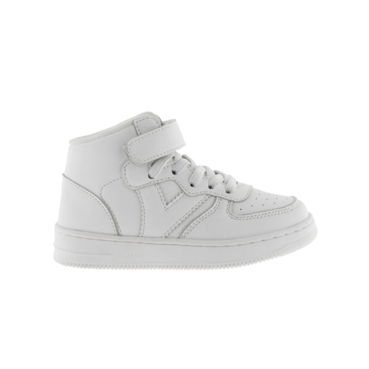 Bottines Victoria Tiempo effet cuir blanc