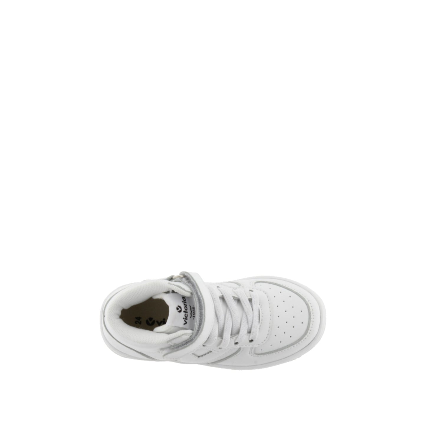Bottines Victoria Tiempo effet cuir blanc
