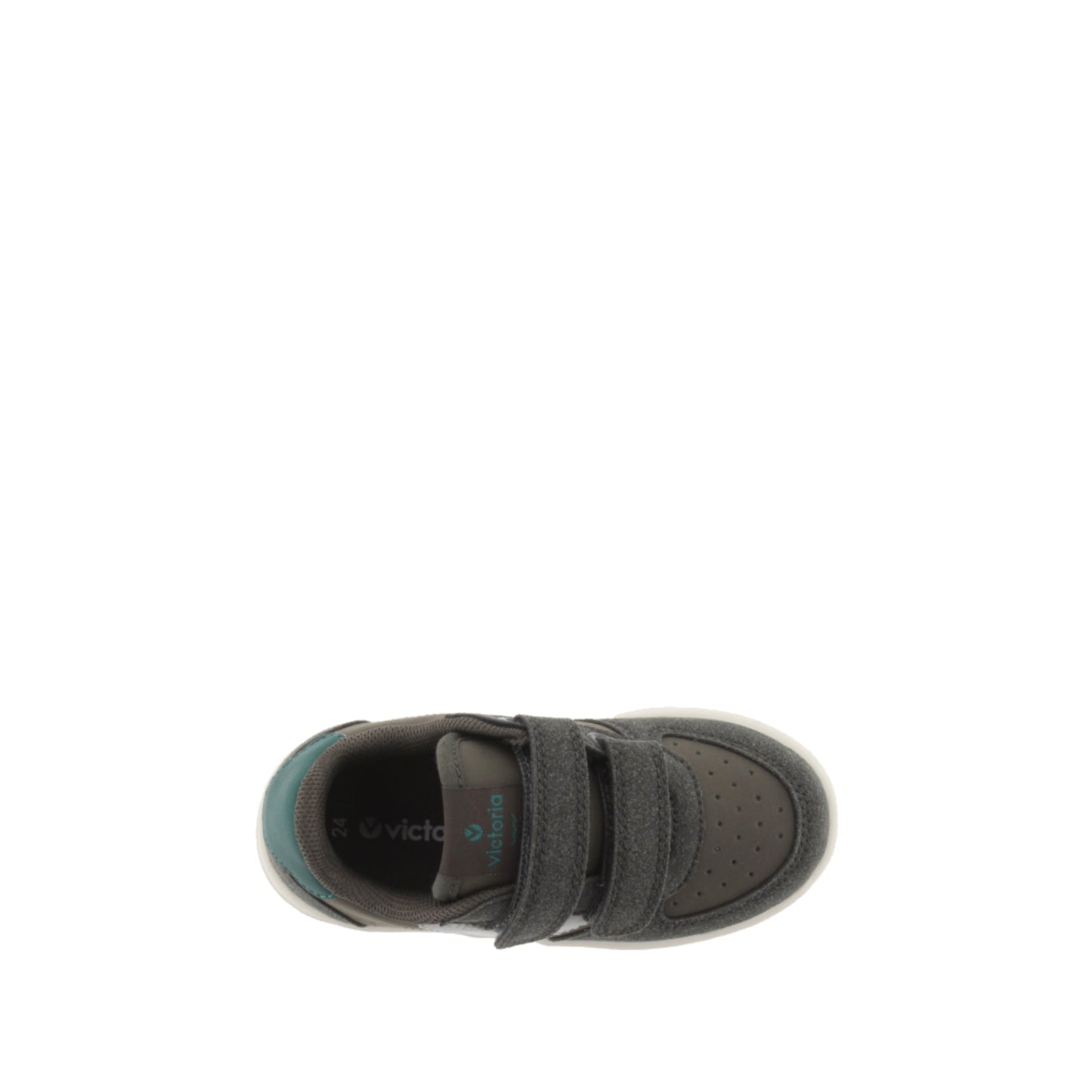 Victoria TIME LEATHER EFFECT &amp; ANTHRACITE SUEDE