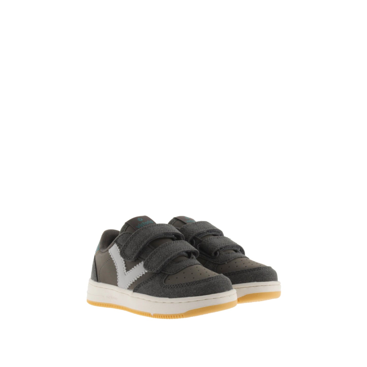 Victoria TIME LEATHER EFFECT &amp; ANTHRACITE SUEDE