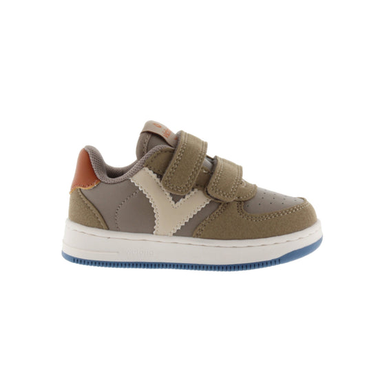 Victoria TIME LEATHER EFFECT &amp; TAUPE SUEDE