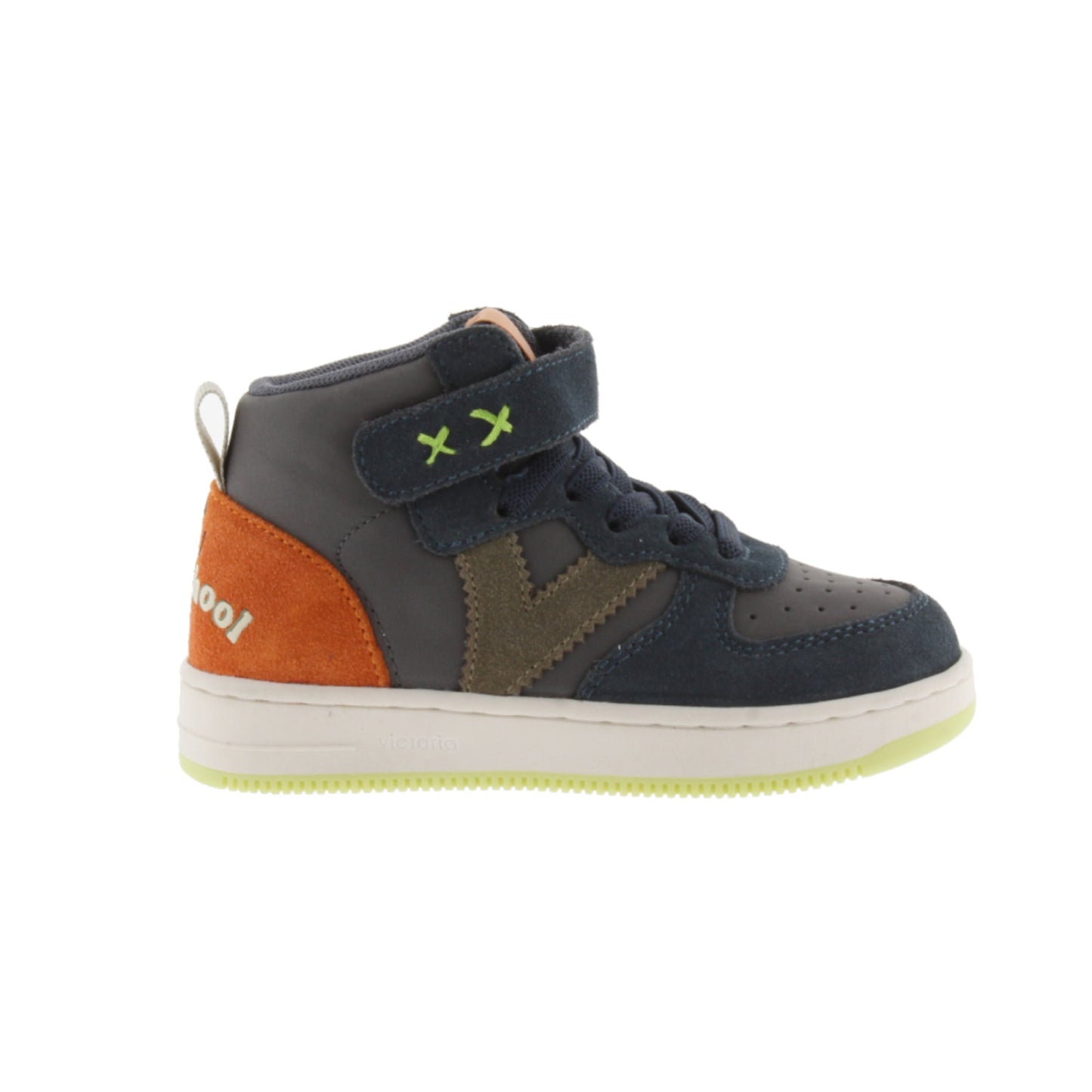 Victoria TIME LEATHER EFFECT ANTHRACITE SUEDE 