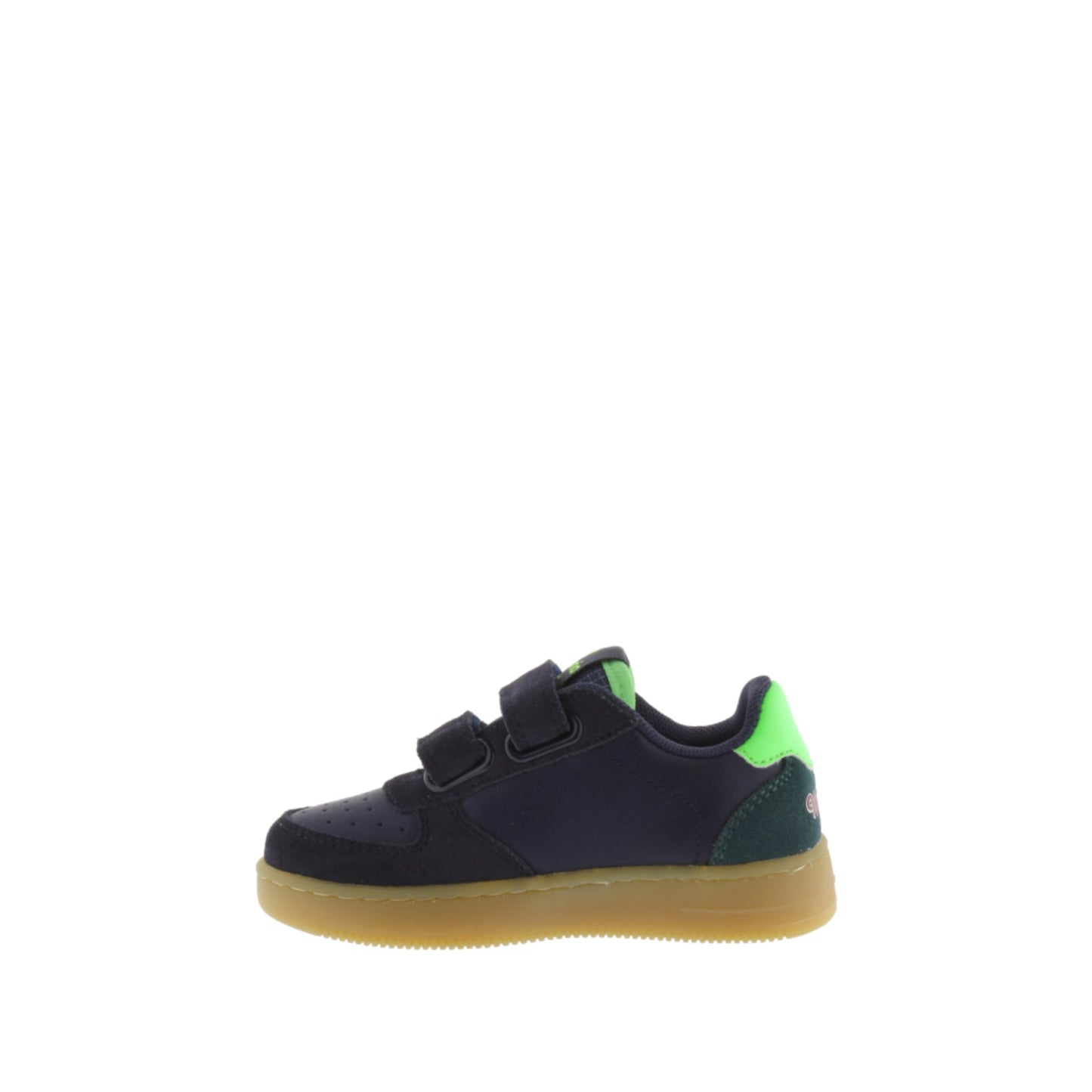 Victoria TIME LEATHER-EFFECT STRIPS &amp; NAVY SUEDE 