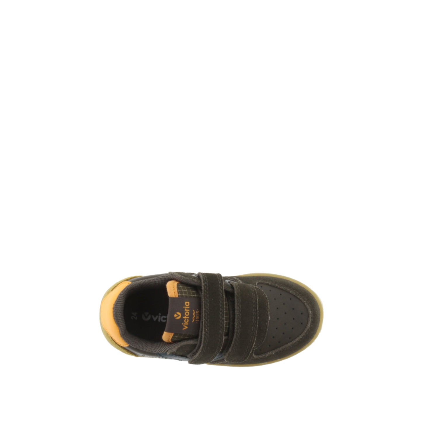 Victoria TIME LEATHER EFFECT STRIPS &amp; KHAKI SUEDE 