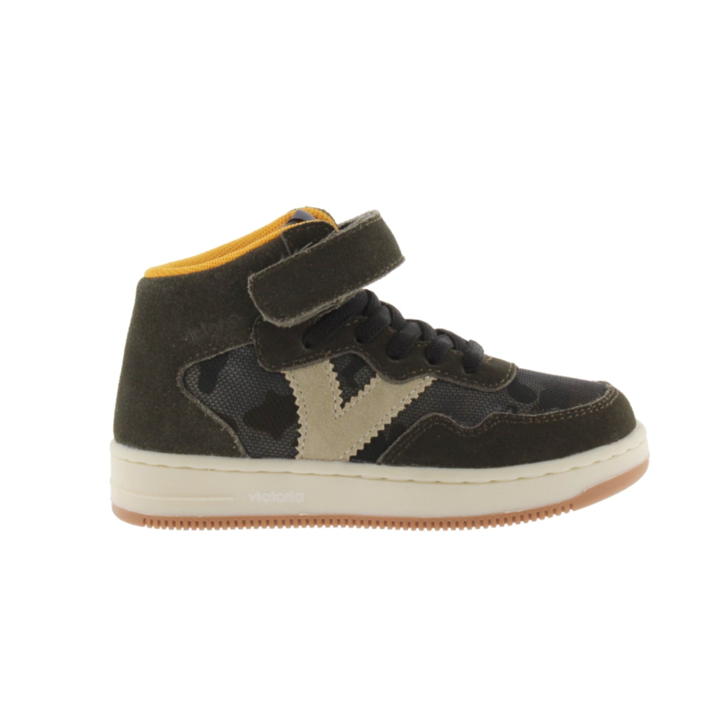 Victoria Tiempo Khaki Combined Suede Ankle Boots 