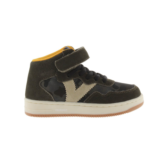 Victoria Tiempo Khaki Combined Suede Ankle Boots 