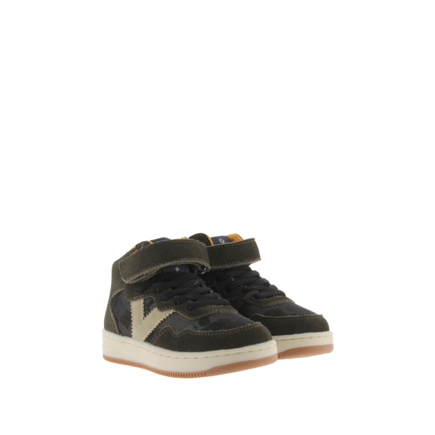 Victoria Tiempo Khaki Combined Suede Ankle Boots 