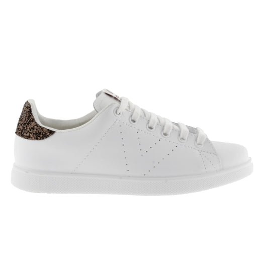 Victoria TENIS PIEL & GLITTER CHOCOLATE
