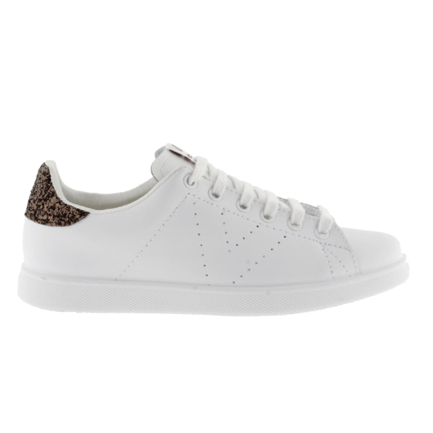 Victoria LEATHER &amp; CHOCOLATE GLITTER TENNIS