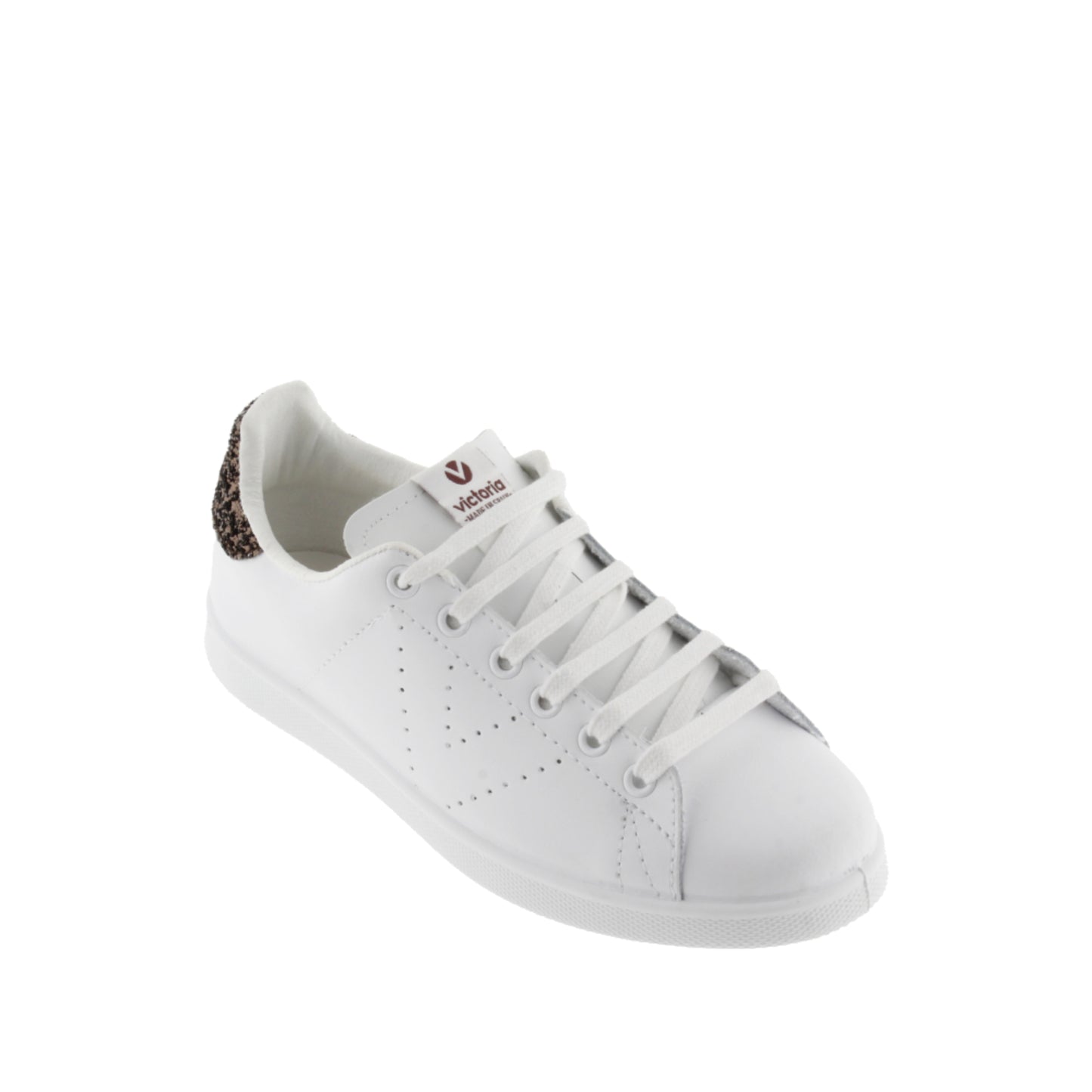Victoria TENIS PIEL & GLITTER CHOCOLATE
