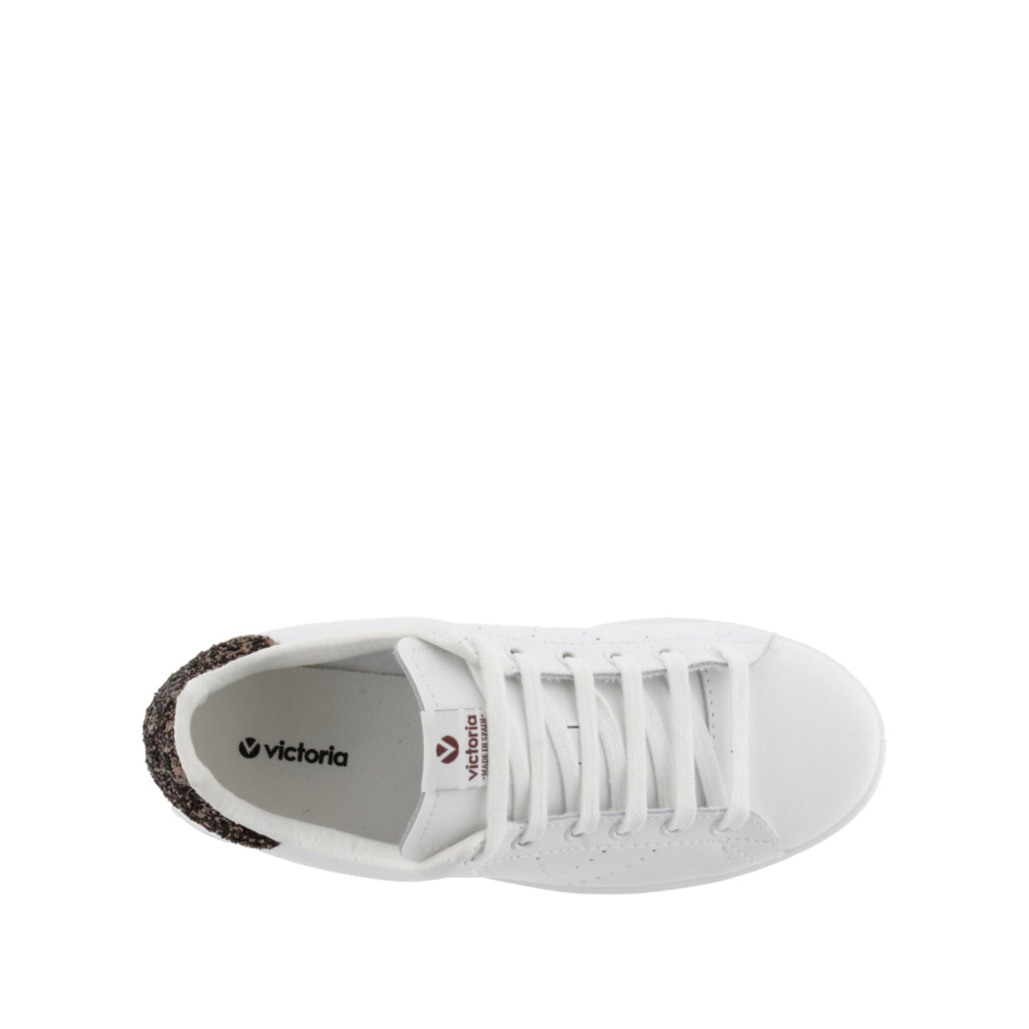 Victoria LEATHER &amp; CHOCOLATE GLITTER TENNIS