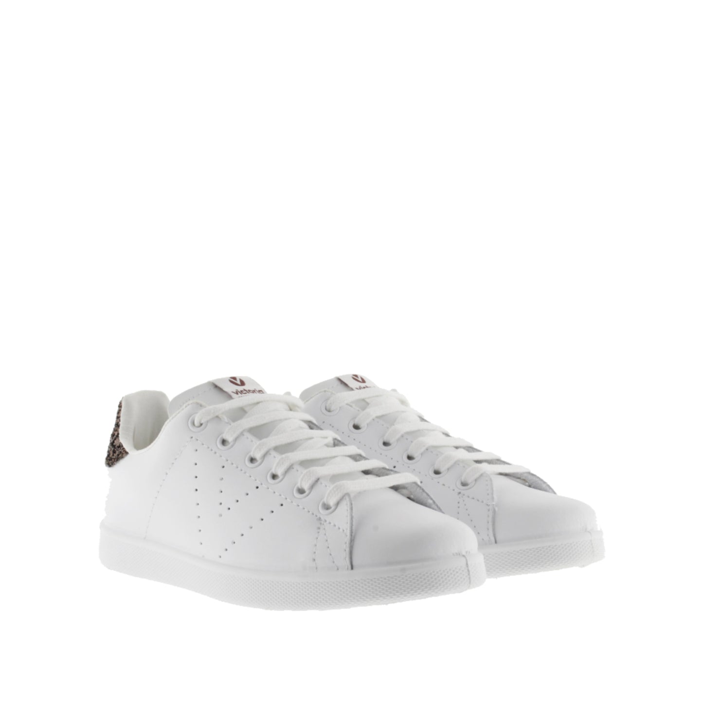 Victoria TENIS PIEL & GLITTER CHOCOLATE