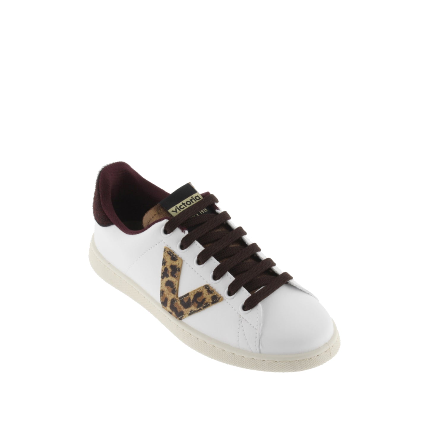 Victoria TENIS EFECTO PIEL & ANIMAL PRINT BURDEOS
