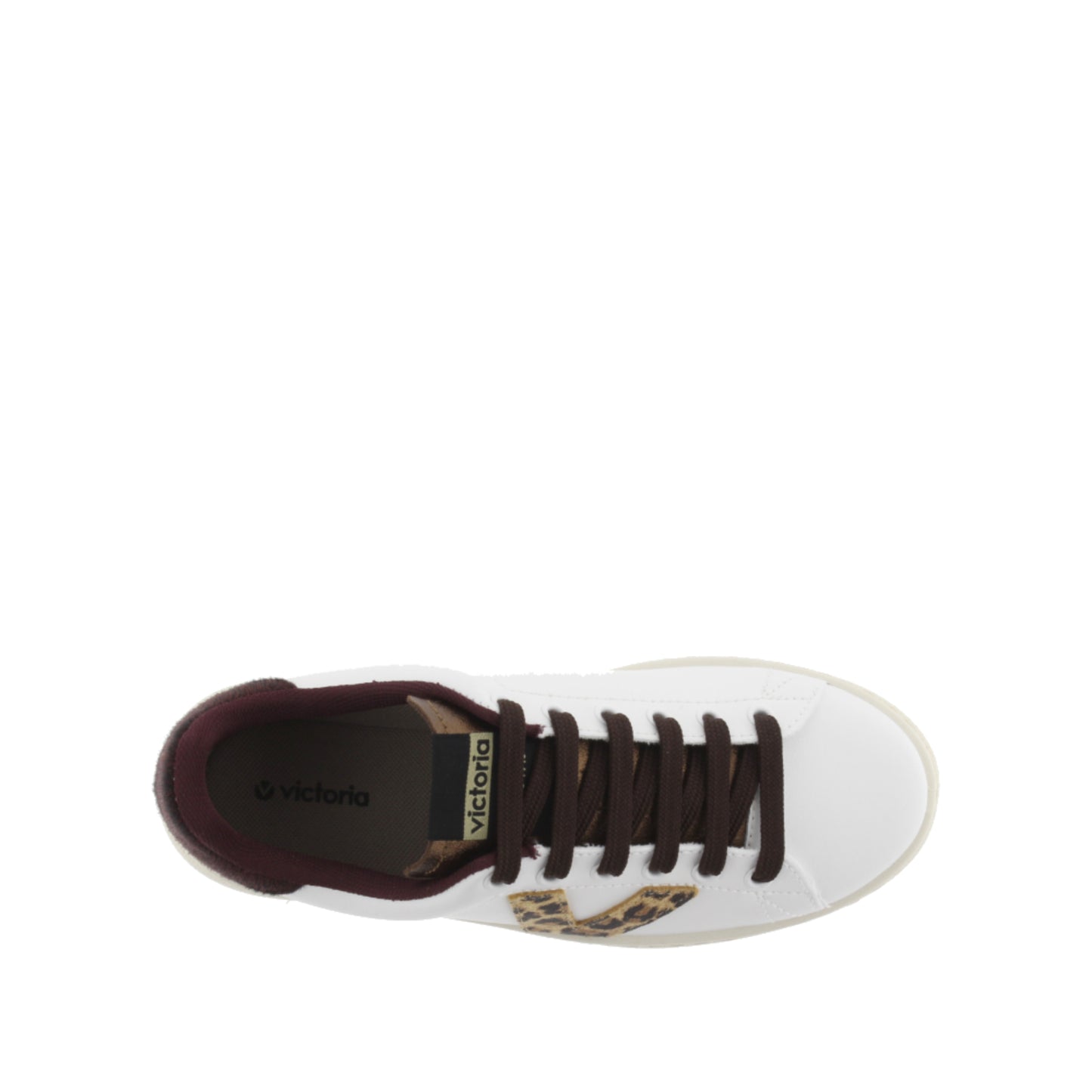 Victoria TENIS EFECTO PIEL & ANIMAL PRINT BURDEOS
