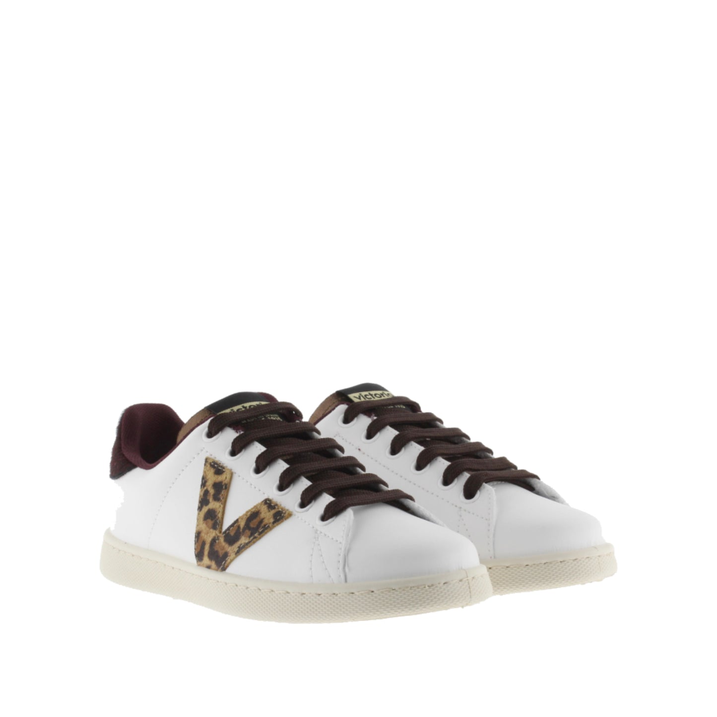Victoria TENIS EFECTO PIEL & ANIMAL PRINT BURDEOS