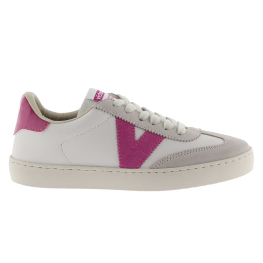 Victoria Berlin Cycliste Effet Cuir et Cuir Croûte Fuchsia