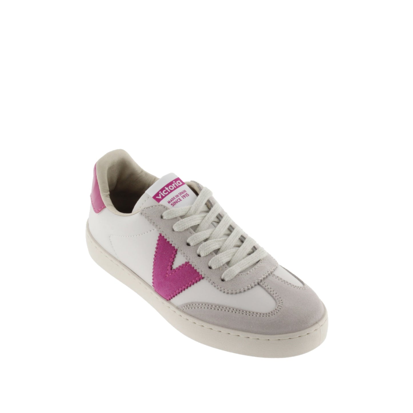 Victoria Berlin Cycliste Effet Cuir et Cuir Croûte Fuchsia
