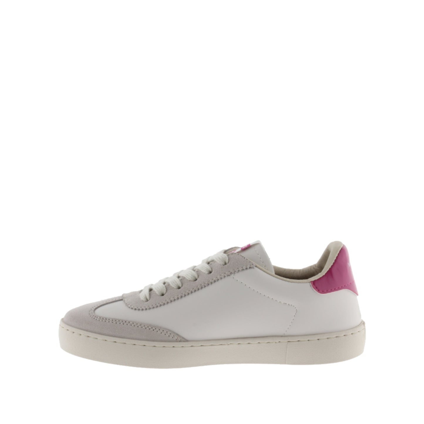 Victoria Berlin Cycliste Effet Cuir et Cuir Croûte Fuchsia