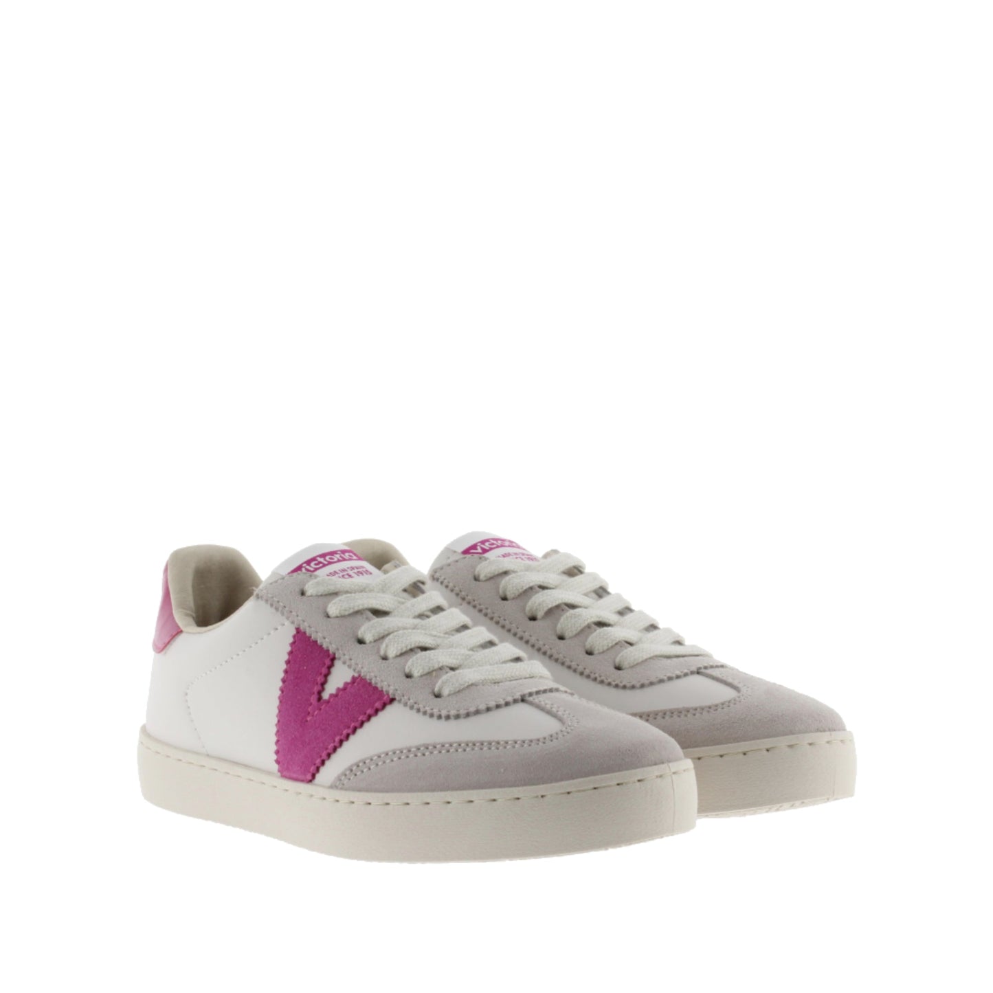 Victoria Berlin Cycliste Effet Cuir et Cuir Croûte Fuchsia
