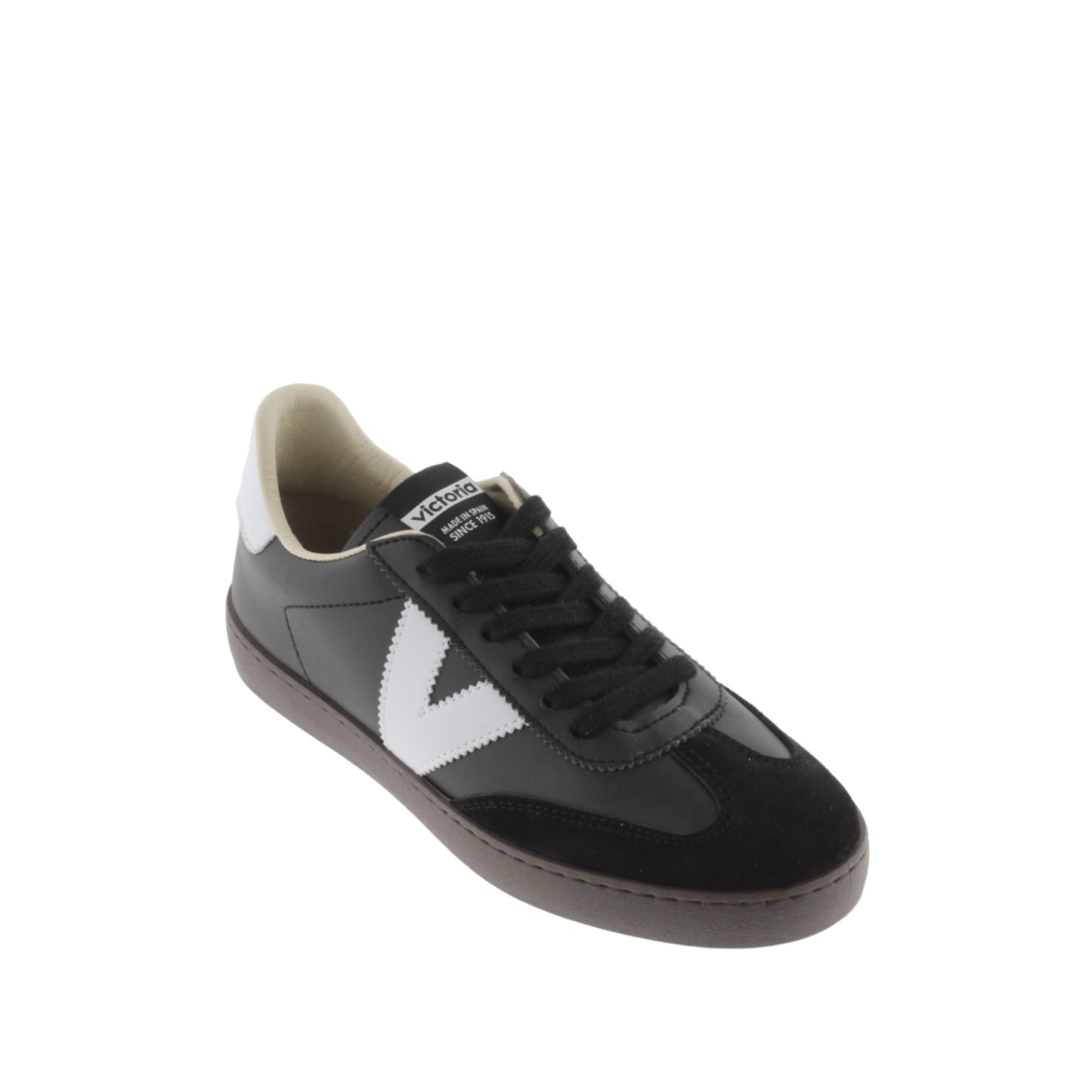 Victoria Berlin Cycliste Effet Cuir et Cuir Croûte Noir