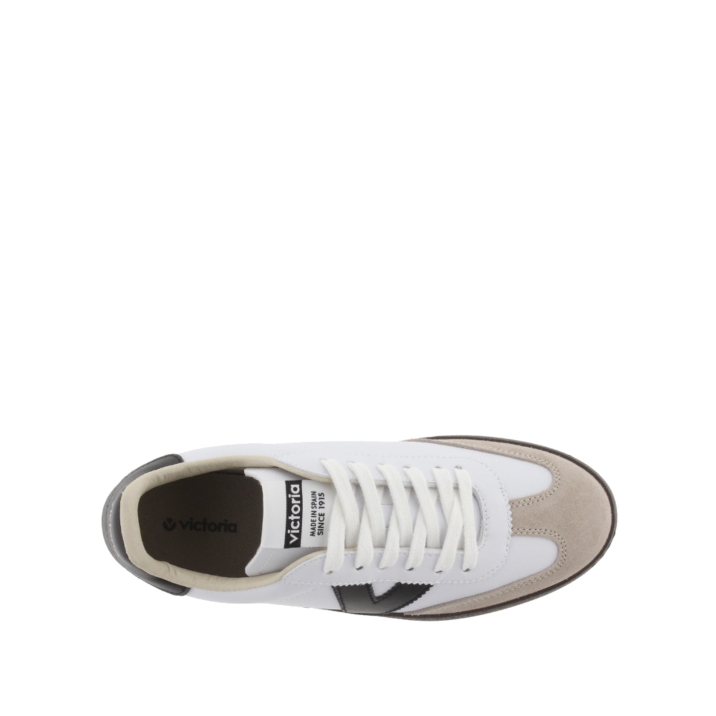 Victoria Berlin Cycliste Effet Cuir et Cuir Croûte Blanc