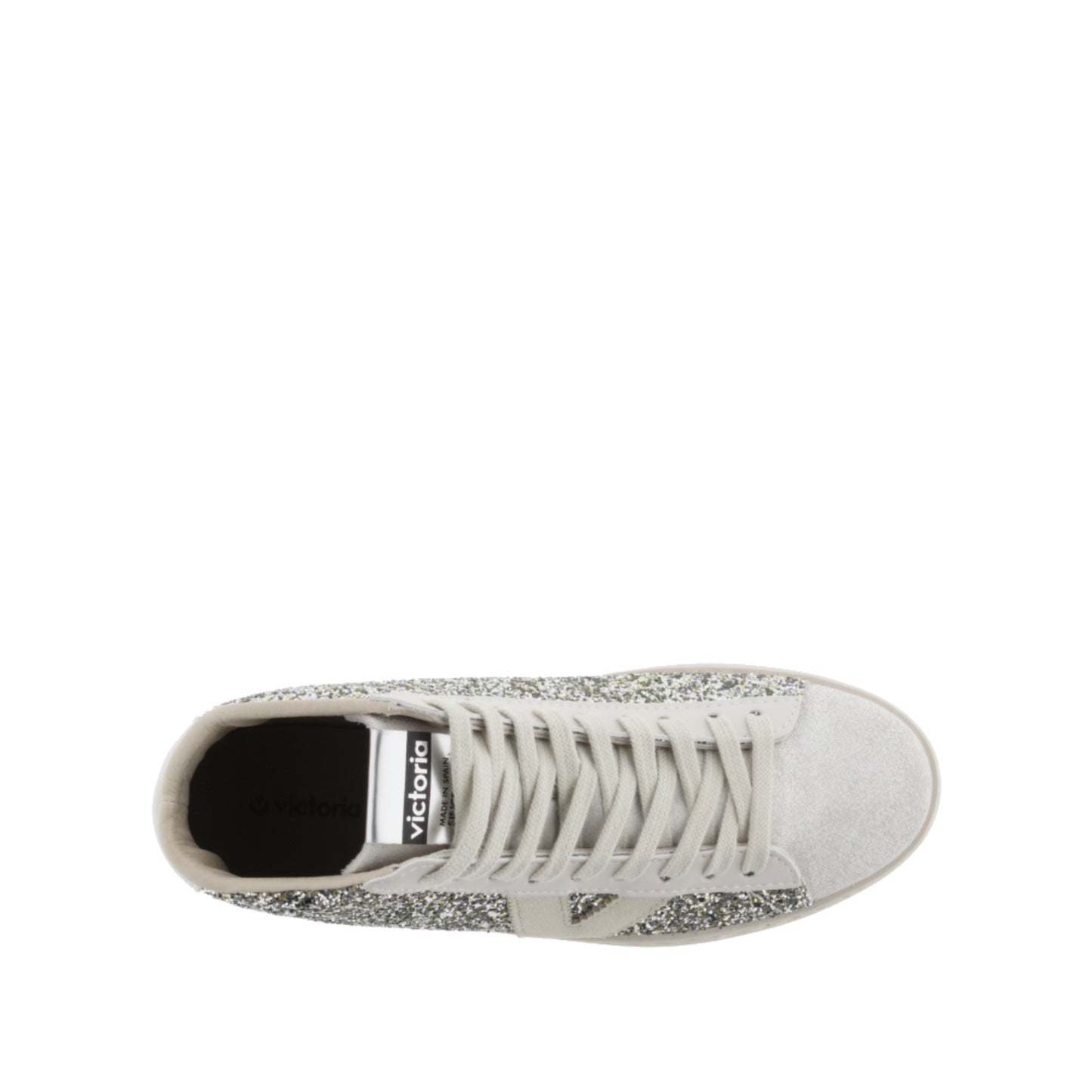 Victoria BERLIN BOTIN GLITTER & PIEL PLATA
