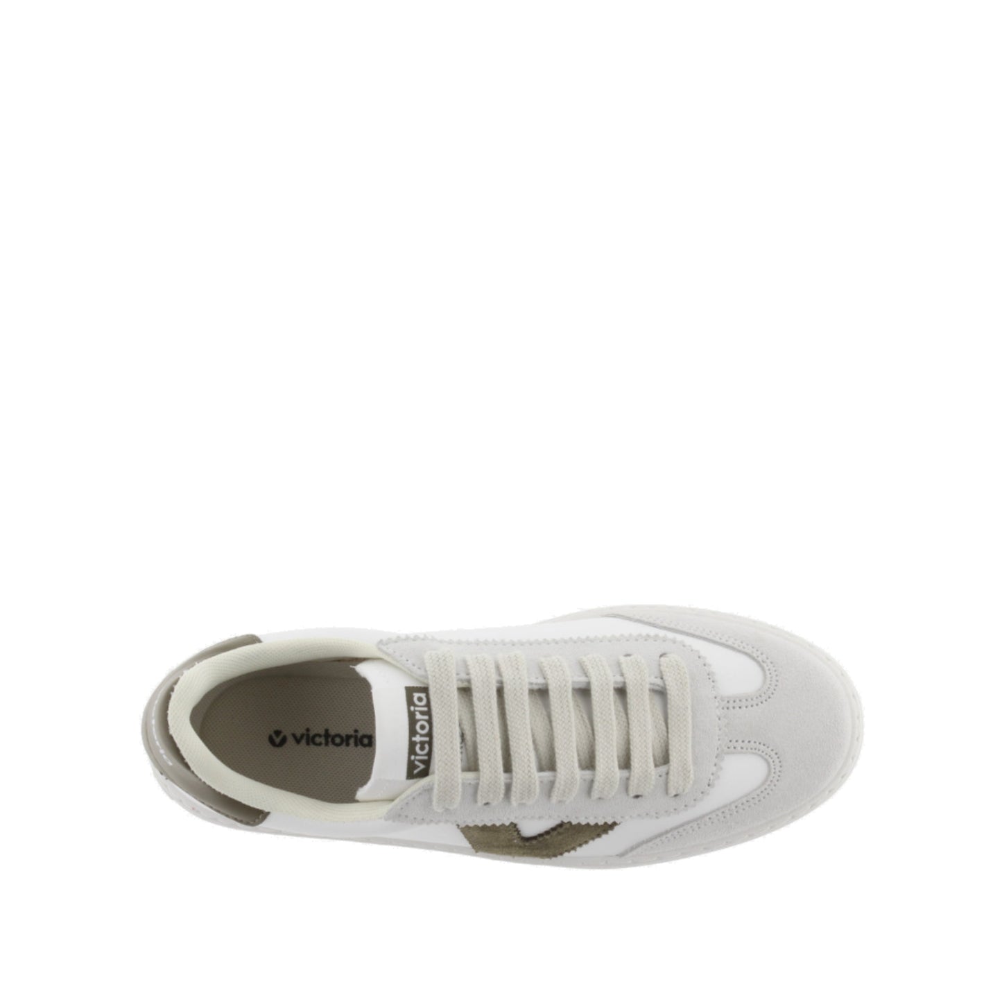 Victoria Barcelona Cycliste Effet Cuir et Cuir Croûte Kaki