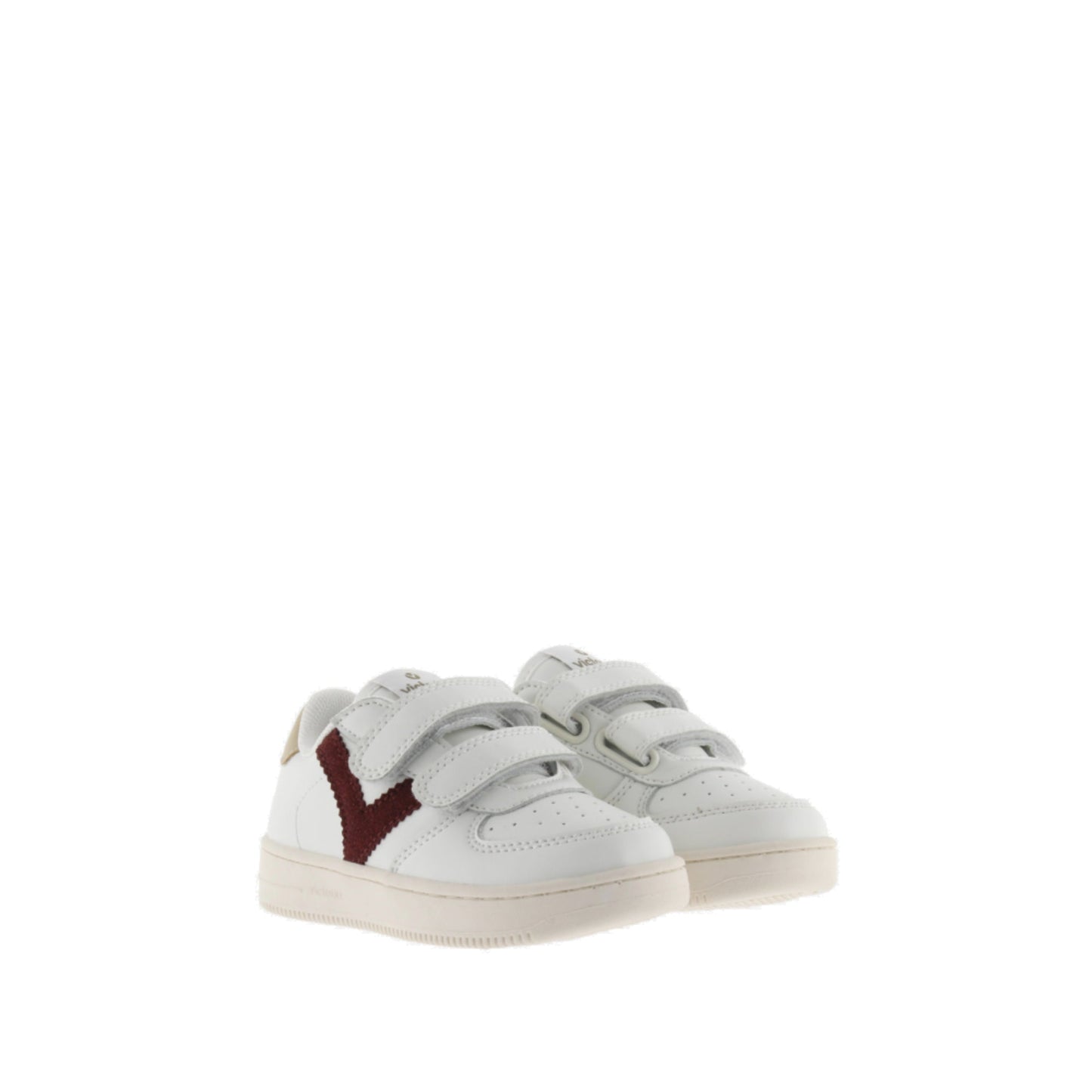 Victoria Time Leather Effect Strips &amp; Burgundy Color