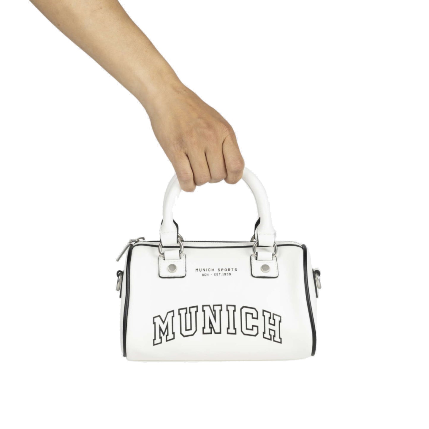 Munich 7113304 Court Crossbody Barrel White