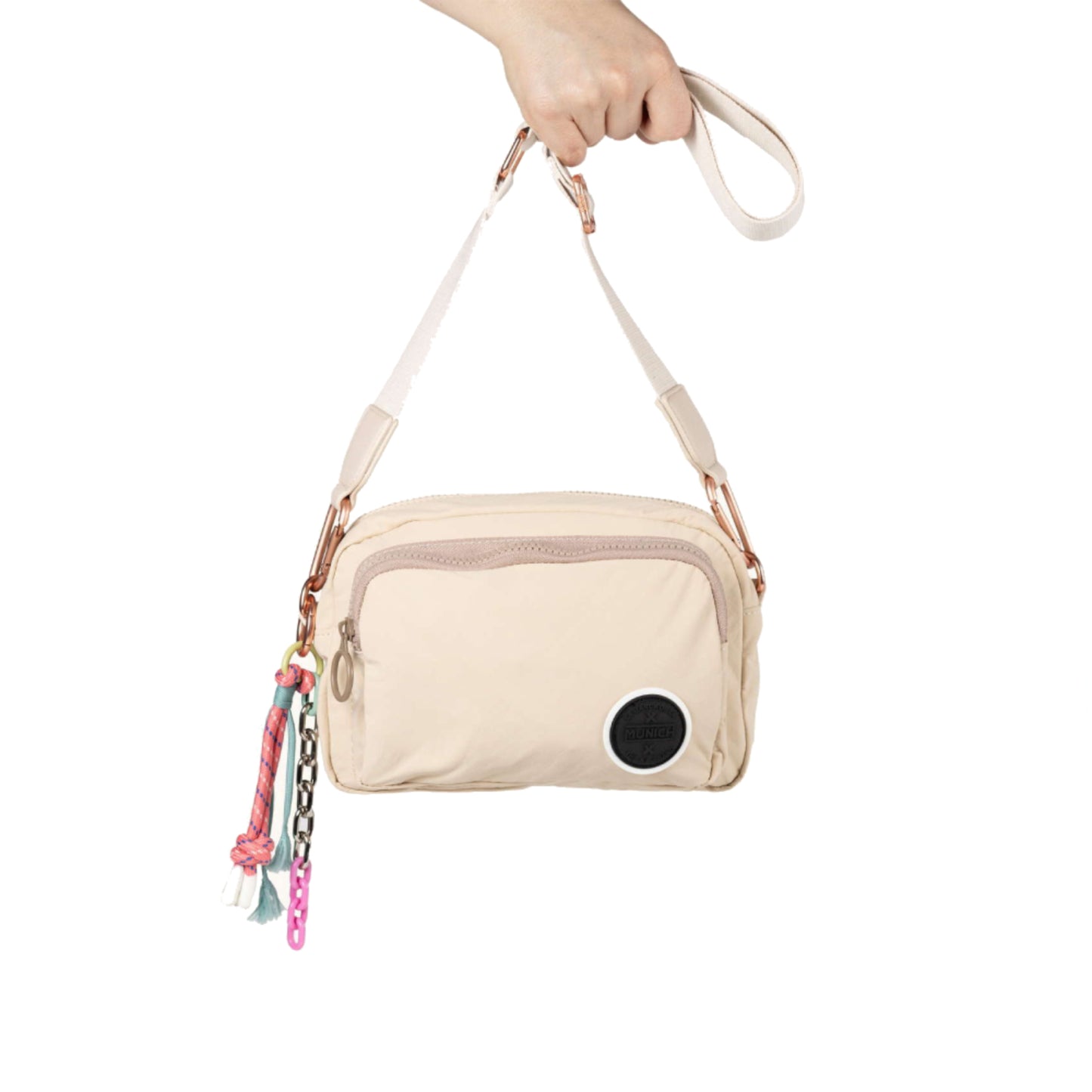 Munich 7113419 Deep Recycled Fw25 Crossbody Camera Cream