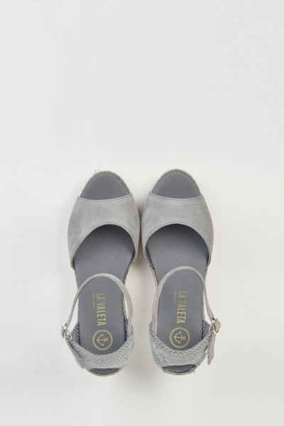 La Valeta Charlene Peep Toe Gris