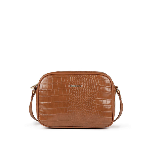 Munich 7113421 Block Croco Fw25 Crossbody Camera Brown
