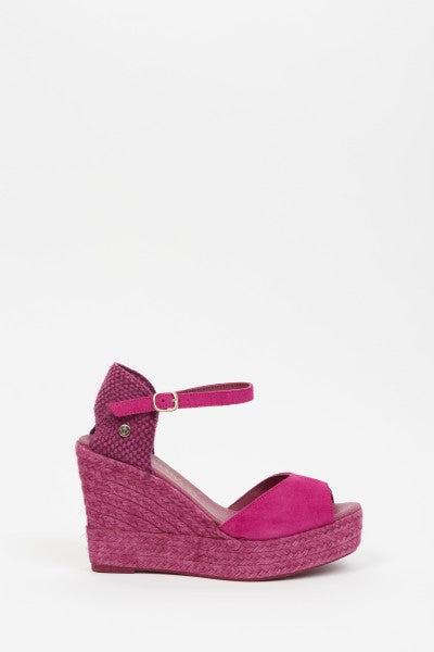La Valeta Charlene Peep Toe Fucsia