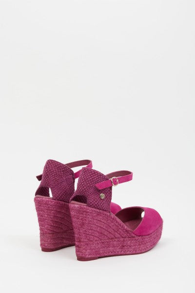 La Valeta Charlene Peep Toe Fucsia