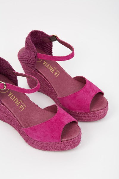 La Valeta Charlene Peep Toe Fucsia